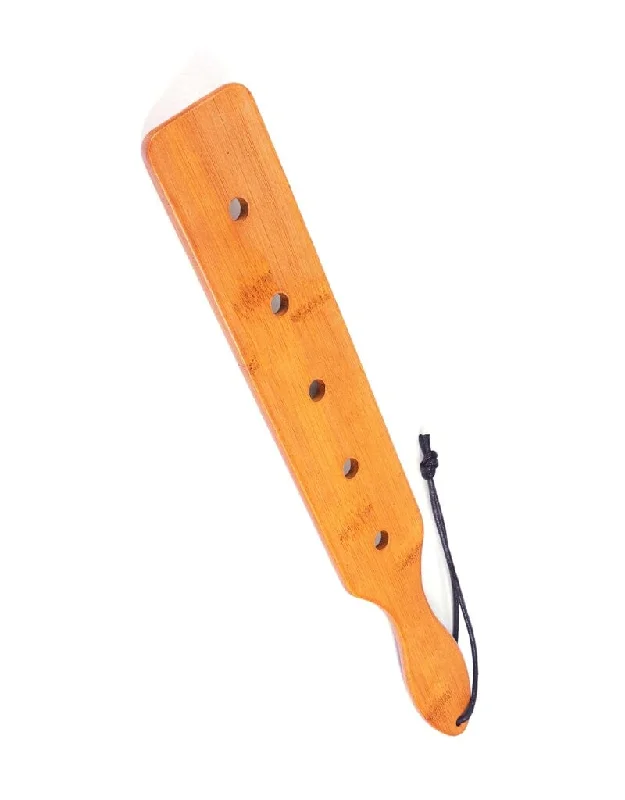 Bamboo Wood Paddle - 14.5" Long with 5 Airflow Holes