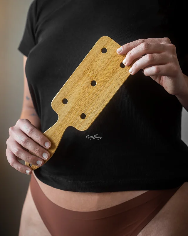 Bamboo Wood Paddle - Short and Wide