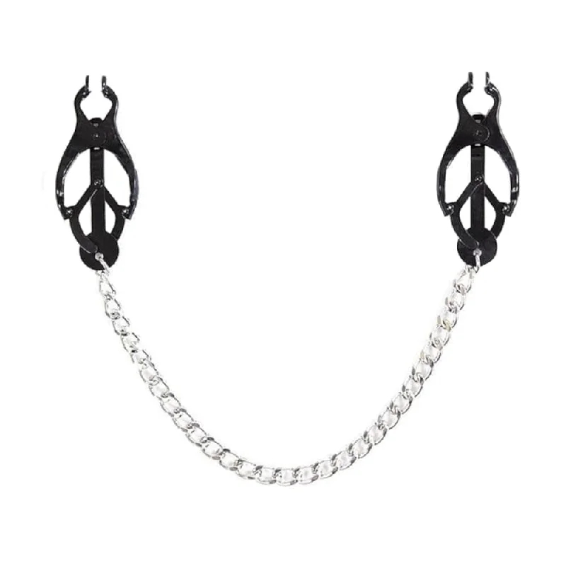 Black Butterfly Clamps With Chain