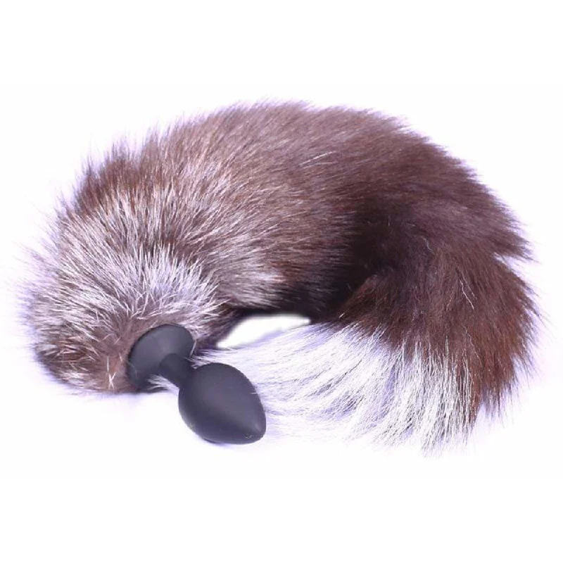 Wolf Anal Toy Silicone Tail 18"