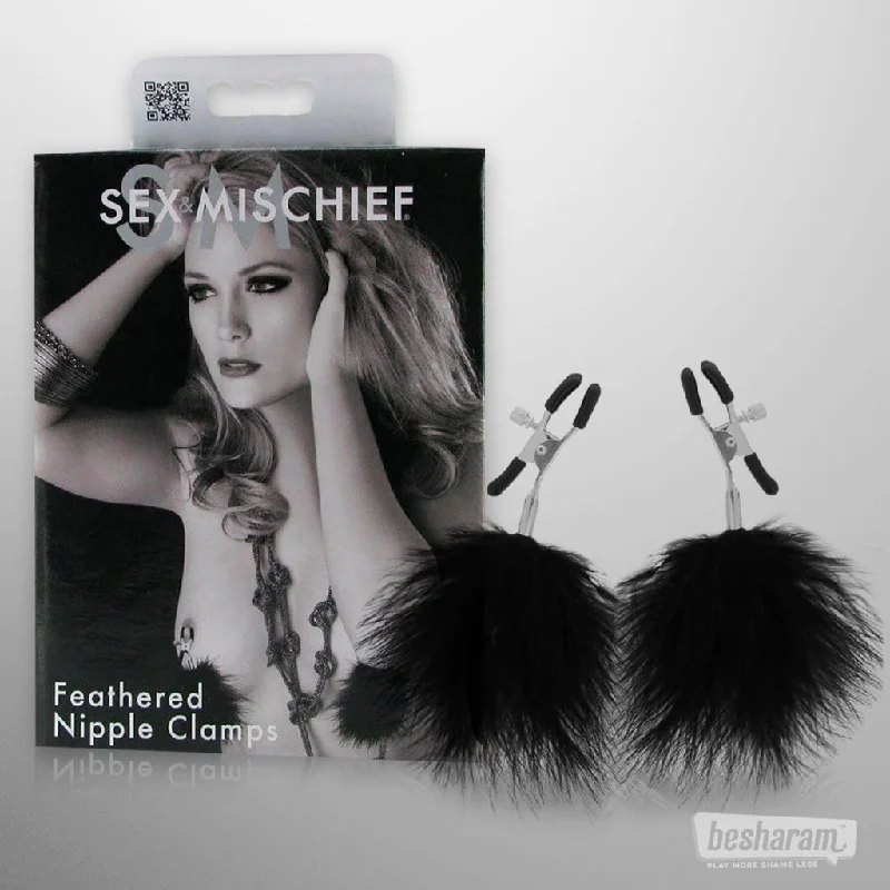 Sex & Mischief Feathered Nipple Clamps