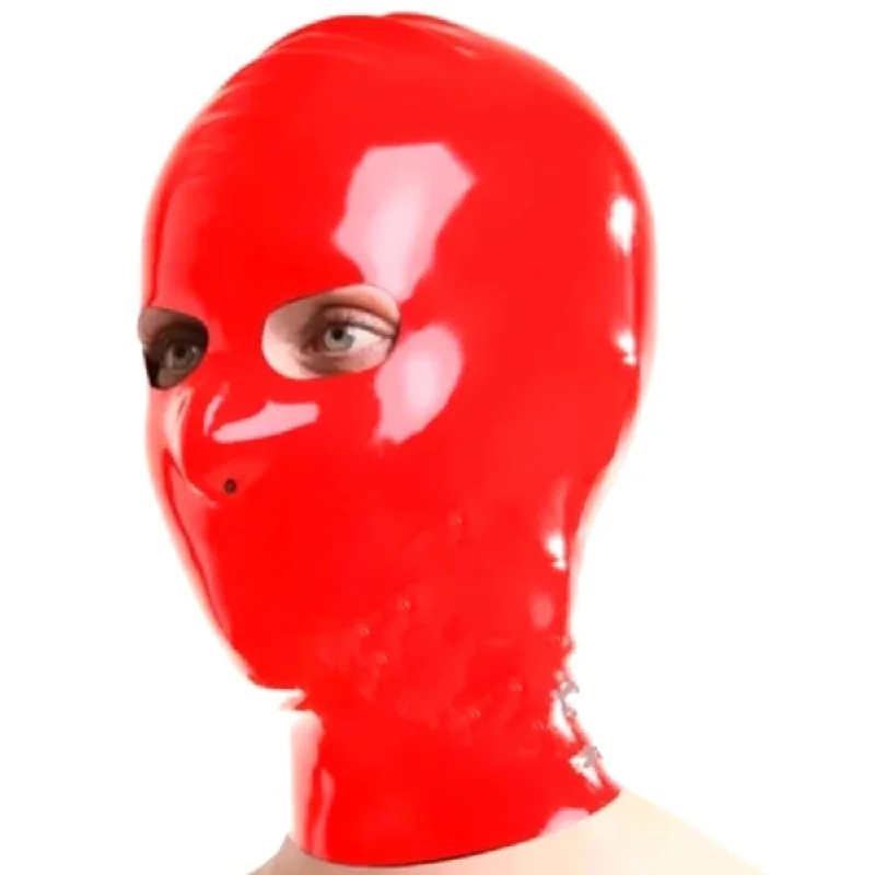 Kinky BDSM Red Latex Mask Fetish