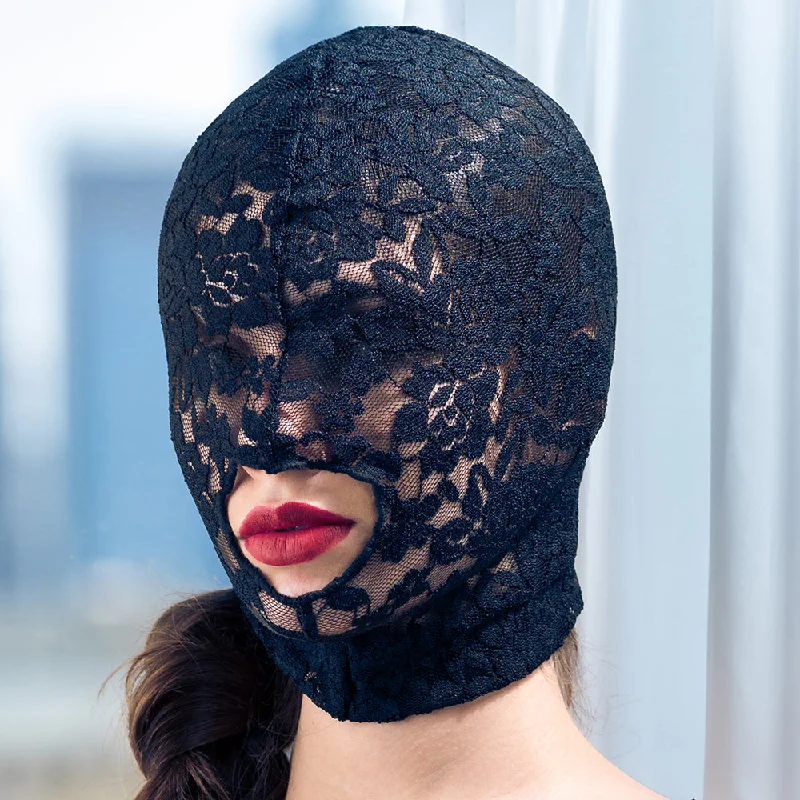 Scandal Open Mouth Sensory Deprivation Lace Hood