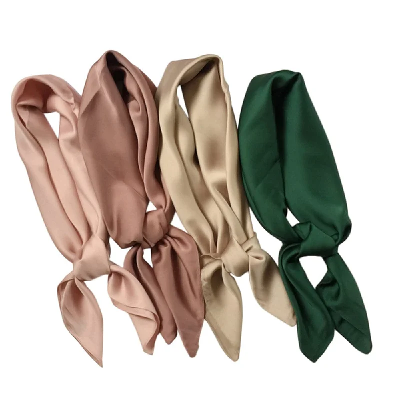 Solid Color Silk Wrap Gag