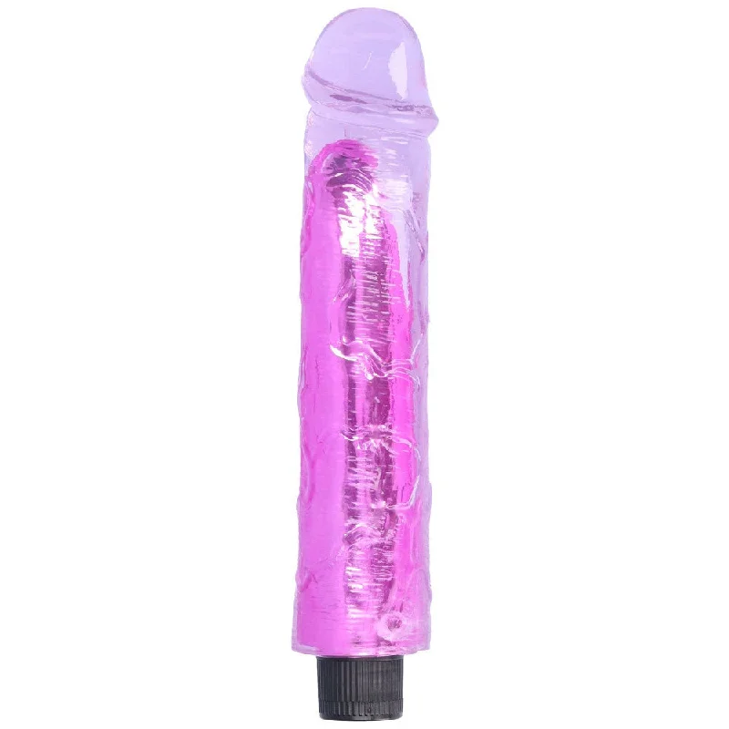 8 Inch Long Deep Penetration Vibrating Dildo