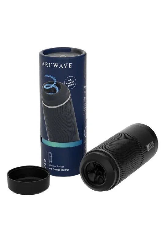 Arcwave - Pow Silicone Stroker With Suction Control - Black