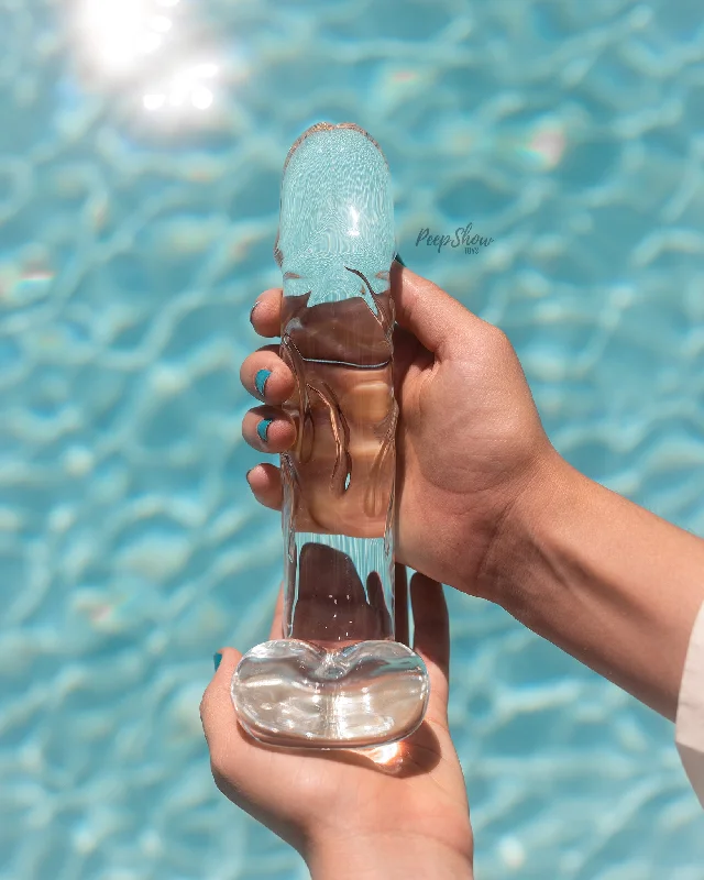 Blown Large Realistic Glass Dildo