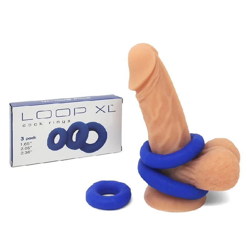 Lynk Pleasure Loop XL Silicone Cock Ring Kit and Ball Stretching Set for Men