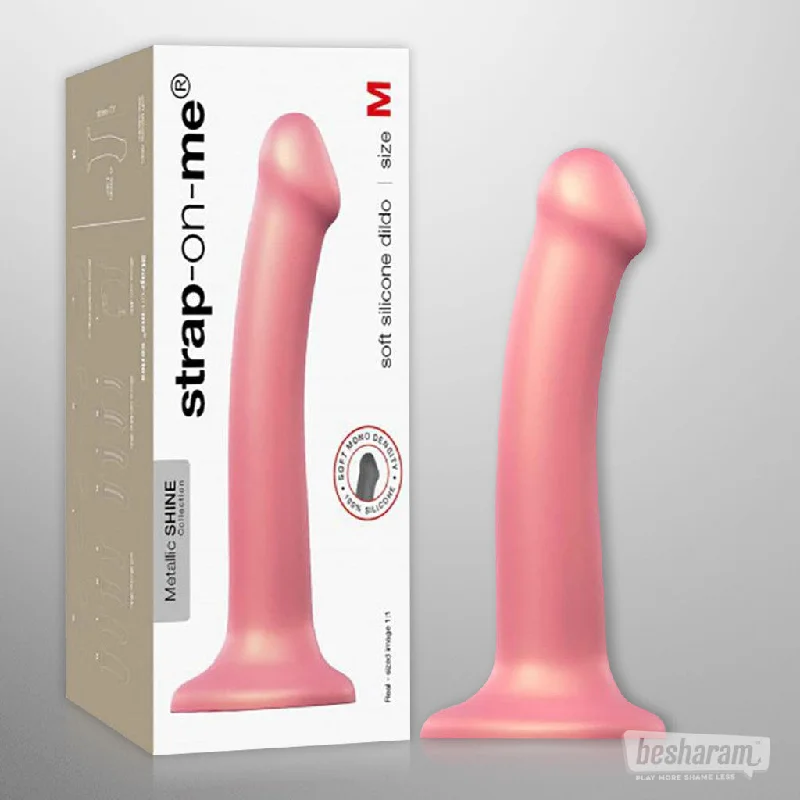 Strap-on-Me Metallic Shine Silicone Dildo