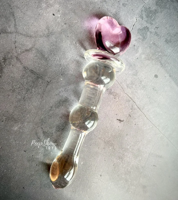 NS Novelties Crystal Heart of Glass Dildo