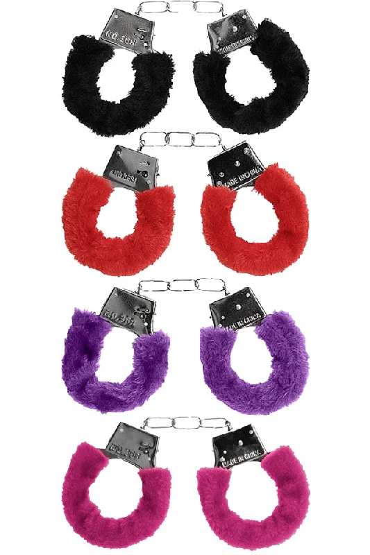 Ouch by Shots Toys - Beginner Fur Handcuffs - Assorted Colors