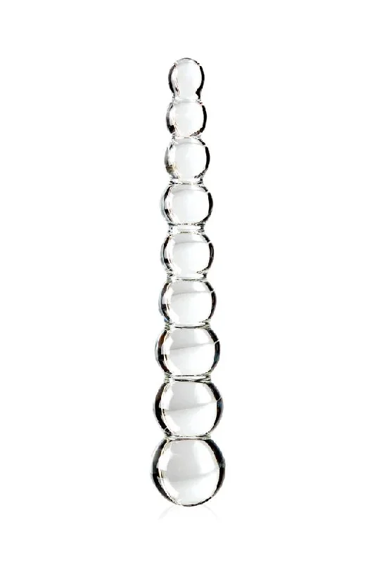 Pipedream - Icicles - No. 2 - Beaded Glass Dildo - Clear