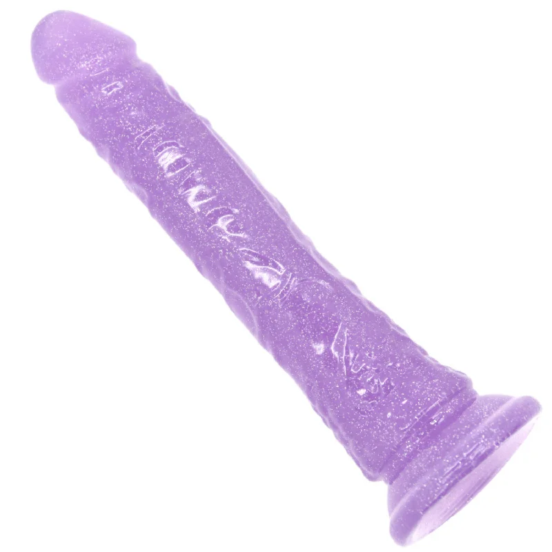 7.5+ Inch Sparkling Glitter Jelly Dildo