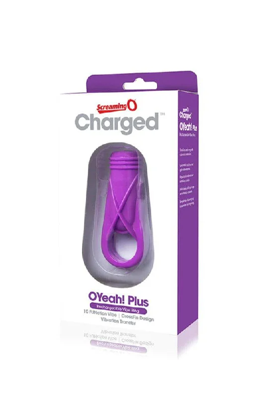 Screaming O - Charged - OYeah Plus Rechargeable Cock Ring - Purple