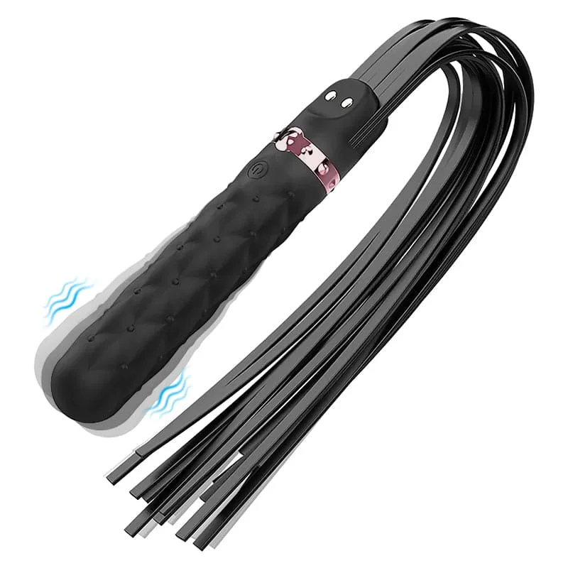 Slave Master - Vibrating Faux Leather Flogger 