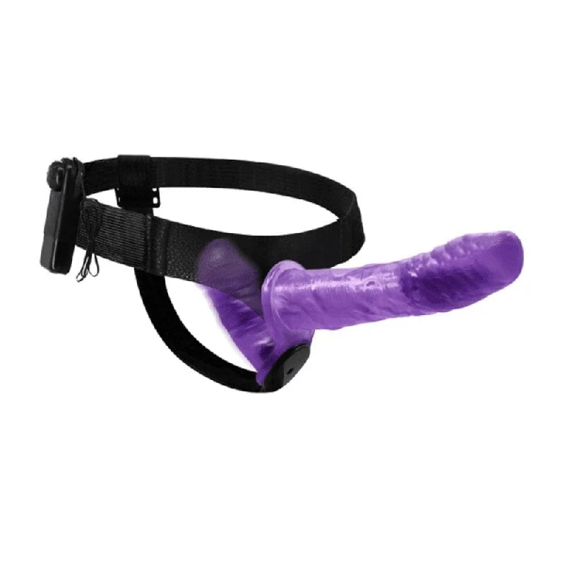 Stylish Purple Double Ended Dual Vibrating Harness