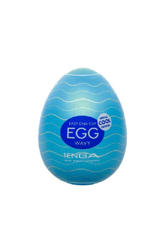 Tenga - Egg - Wavy - Cooling Textured Egg Masturbator