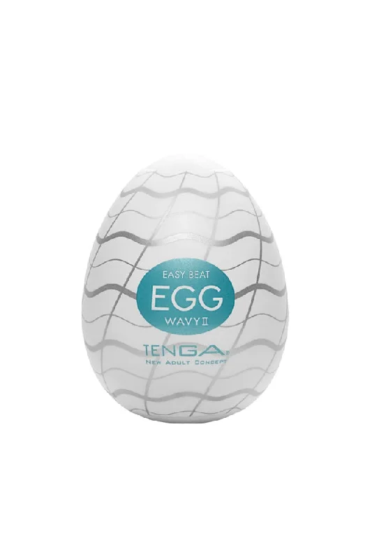 Tenga - Egg - Wavy II Textured Egg Masturbator