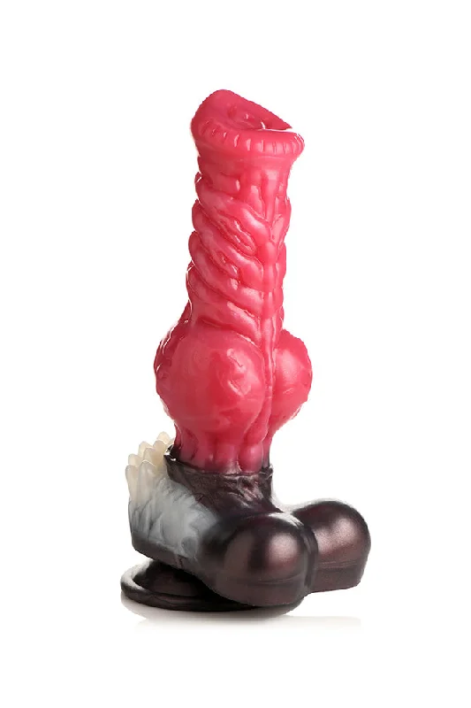 XR Brands - Creature Cocks - Cujo Canine Silicone Dildo - Red - Various Sizes